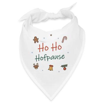 Ho Ho Hofpause Lehrer und Lehrerinnen Weihnachten - Bandana - Weiß - Vorne