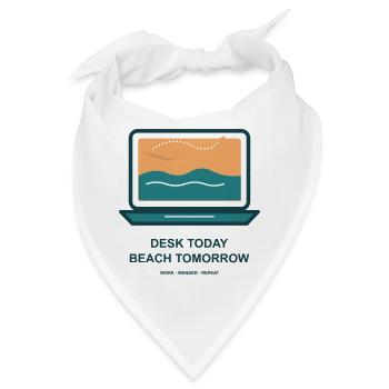 Schreibtisch Heute Strand Morgen - Bandana - Weiß - Vorne
