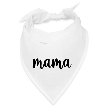Mama beste Mama - Bandana - Weiß - Vorne