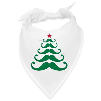 Weihnachtsbaum - Bandana - Weiß - Vorne