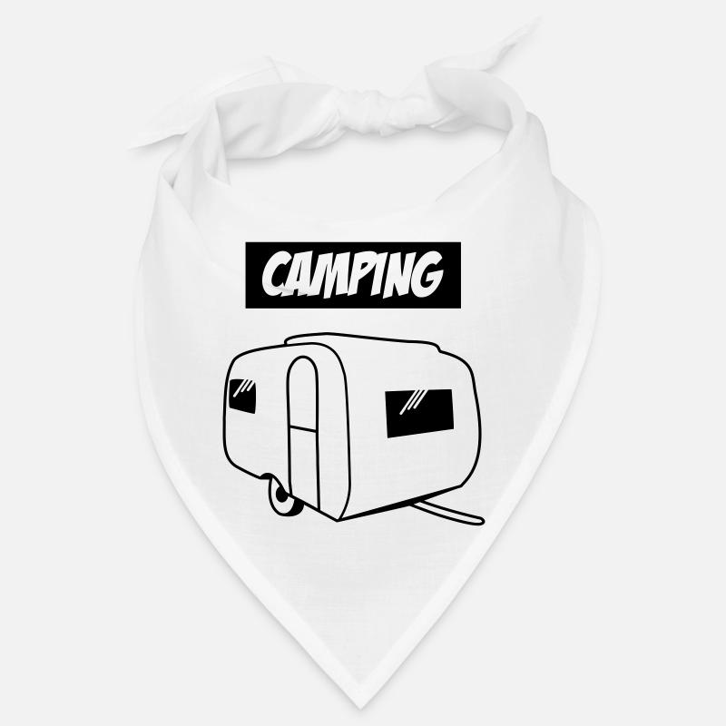 camping - Bandana - blanc