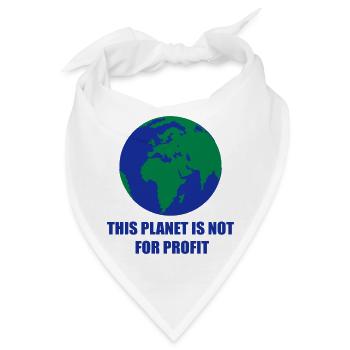 Planet Erde - Bandana - Weiß - Vorne