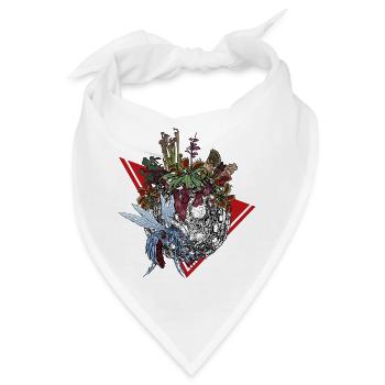Planet der Fleischfressenden Pflanzen in Farbe - Bandana - Weiß - Vorne