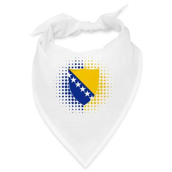 Bosnien - Bandana - Weiß - Vorne