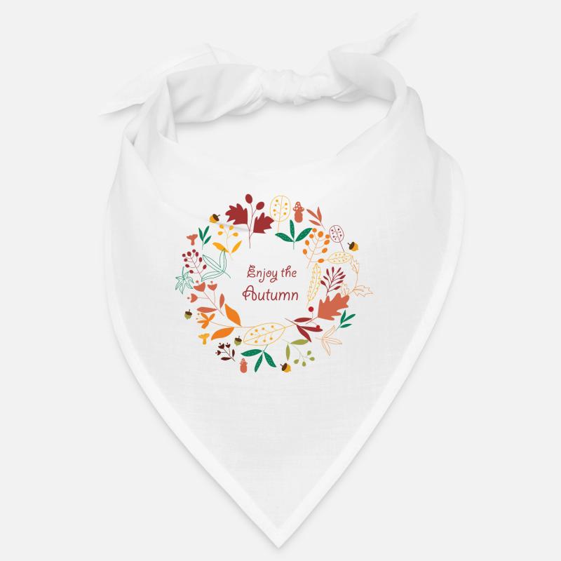 Genieße den Herbst Geschenk Idee Bandana
