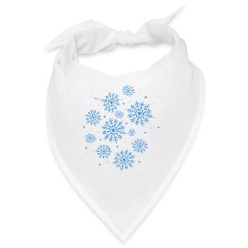 Schneeflocken - Bandana - Weiß - Vorne