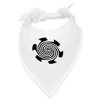 Spirale Hypnose hypnotisch halluzination - Bandana - Weiß - Vorne