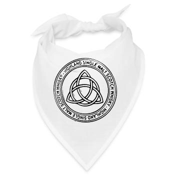 Highland Scotch Whisky - Whiskey Design - Bandana - Weiß - Vorne