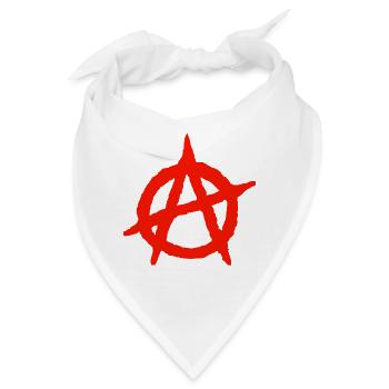 Anarchie - Bandana - Weiß - Vorne
