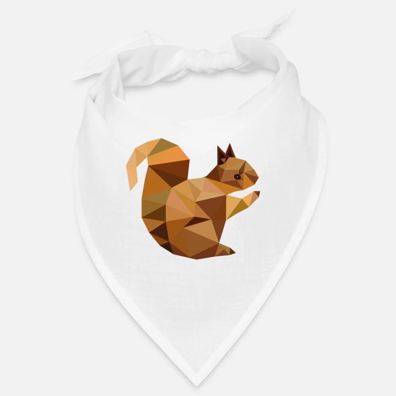 Eichhörnchen - Bandana - Weiß