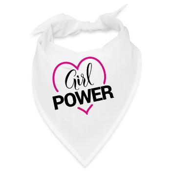 Girl Power - Bandana - Weiß - Vorne