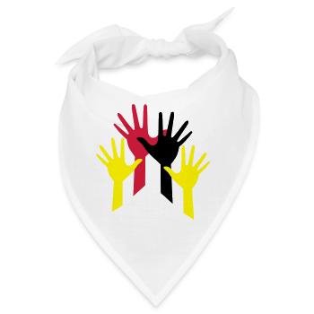 haende - Bandana - Weiß - Vorne