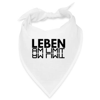 leben am limit - Bandana - Weiß - Vorne