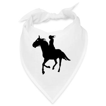 Ausreiten - Bandana - Weiß - Vorne