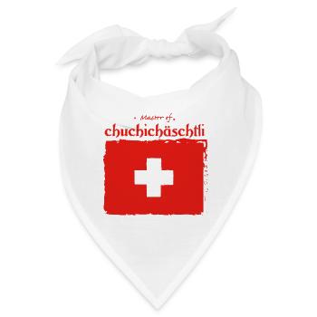 Typisch Schweiz - Bandana - Weiß - Vorne
