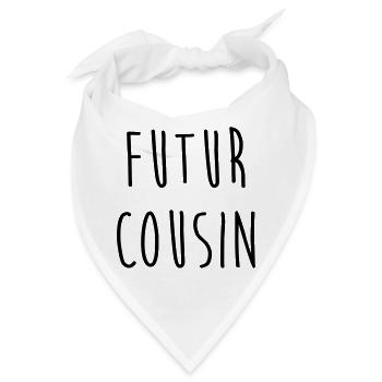 Onkel / Tante / Vetter / Cousin / Kusine - Bandana - Weiß - Vorne