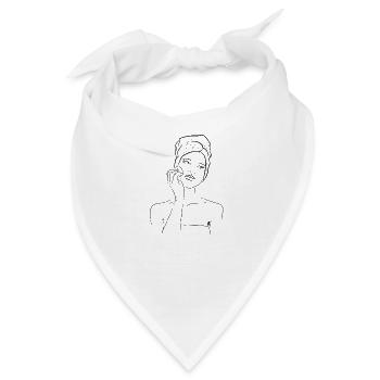 schminke, Make up , beauty, spa - Bandana - Weiß - Vorne