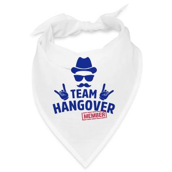 team hangover member hipster - Bandana - Weiß - Vorne