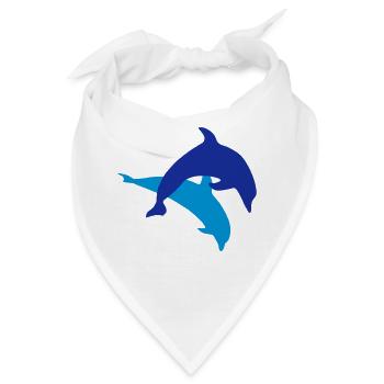 Delfine - Bandana - Weiß - Vorne