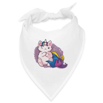 Kitty Katacorn Einhornkatze - Bandana - Weiß - Vorne