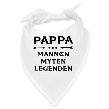Vater - Männer, Mythen, Legenden - Bandana - Weiß - Vorne