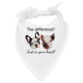 Just in your head- Tierschutz - Bandana - Weiß - Vorne