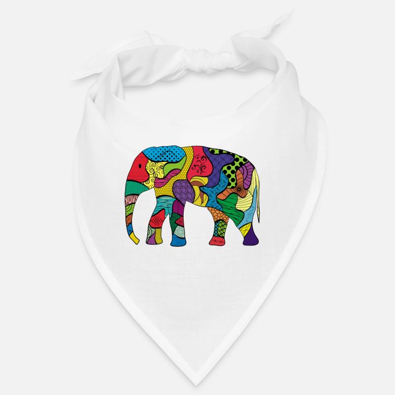 l'éléphant - Bandana - blanc