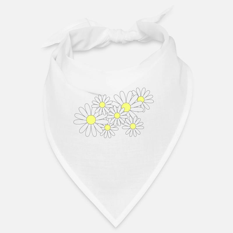 Gänseblümchen - Bandana - Weiß