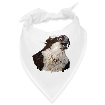 Fischadler - Bandana - Weiß - Vorne