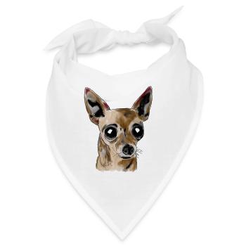 Chihuahua - Bandana - Weiß - Vorne