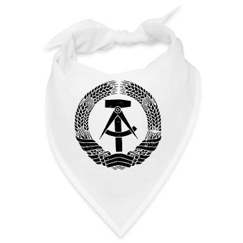 DDR Emblem - Bandana - Weiß - Vorne