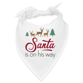Lustige Sprüche zu Weihnachten für Freunde - Bandana - Weiß - Vorne