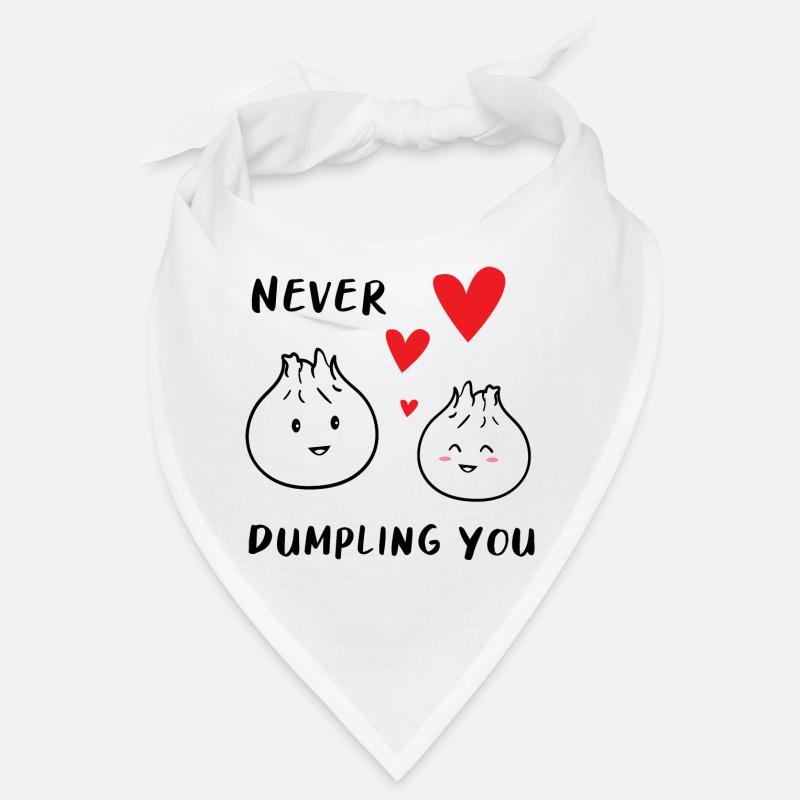 Dumpling Pärchen - Bandana - Weiß