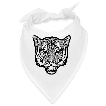 Tiger - Bandana - Weiß - Vorne