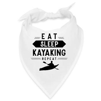 Kayak Kajakfahren Kajak Kajakfahrer Wassersport - Bandana - Weiß - Vorne