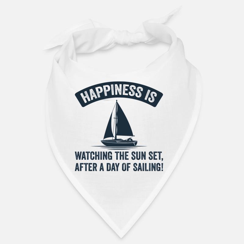 Le bonheur, c’est une journée de navigation et de coucher de soleil Bandana