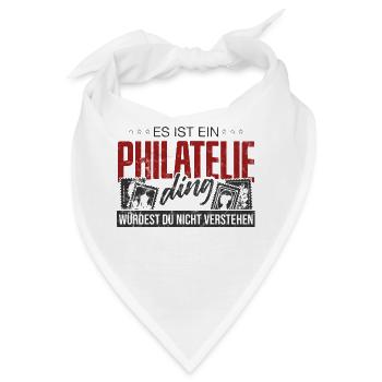 Philatelie Philatelist Briefmarkensammler - Bandana - Weiß - Vorne