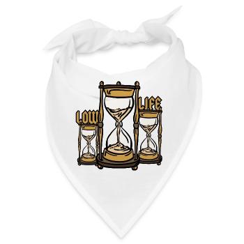 Sanduhr Low Life - Bandana - Weiß - Vorne