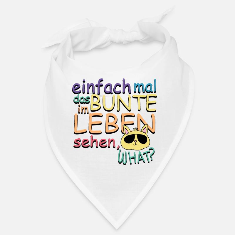 Einfach mal das Bunte im Leben Sehen Bandana