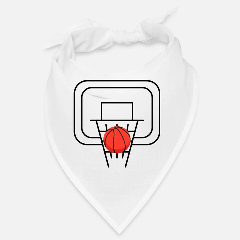 Panier de basket-ball avec le ballon Bandana