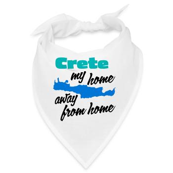 Kreta – meine zweite Heimat - Bandana - Weiß - Vorne