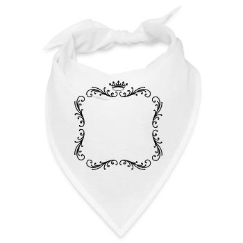 Gestell mit Kronen-Dekorrahmen - Bandana - Weiß - Vorne