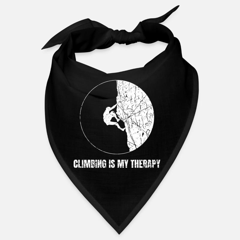 Climbing Is My Therapy Boulderer Kletterer Bandana