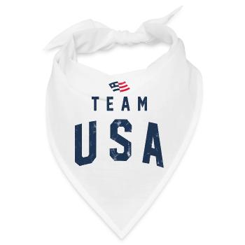 TEAM USA USED LOOK - Bandana - Weiß - Vorne