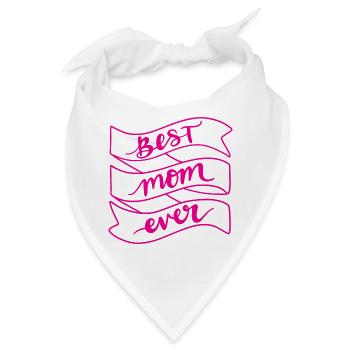 Beste Mutter aller Zeiten - Bandana - Weiß - Vorne