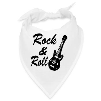 Rock 'n' Roll - Bandana - Weiß - Vorne