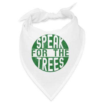 Sprich für die Bäume Tag der Erde Rette die Erde - Bandana - Weiß - Vorne