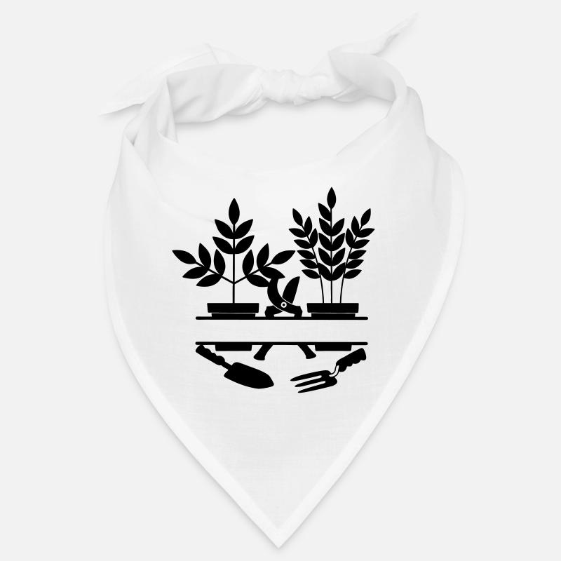 Garden gardener tools two plants Bandana