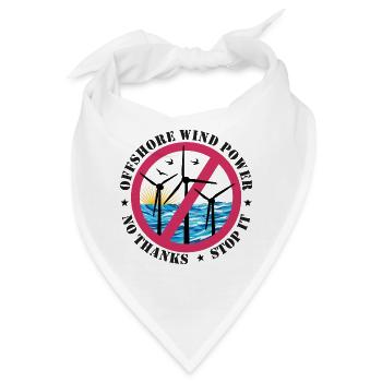 Offshore Windenergie Nein Danke - Bandana - Weiß - Vorne