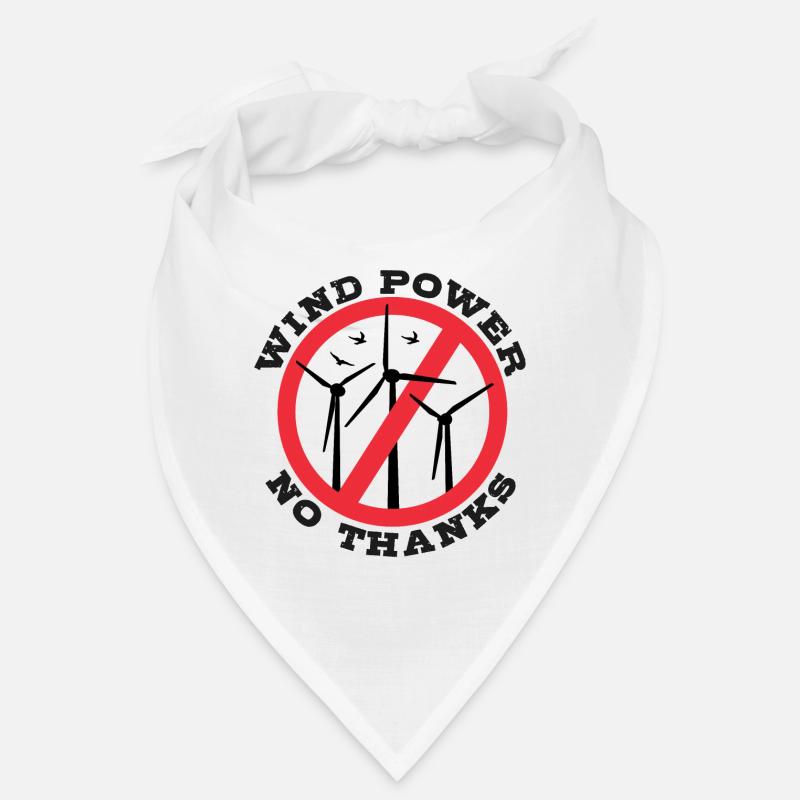 Énergie éolienne Non merci, non à l’énergie éolienne Bandana